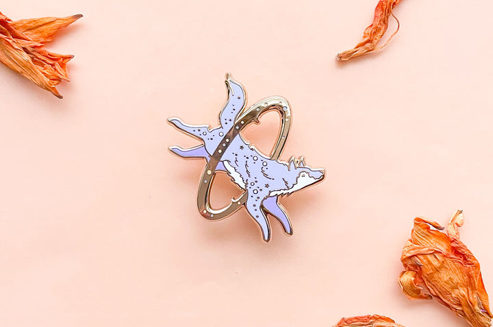 Cosmic Wolf Enamel Pin