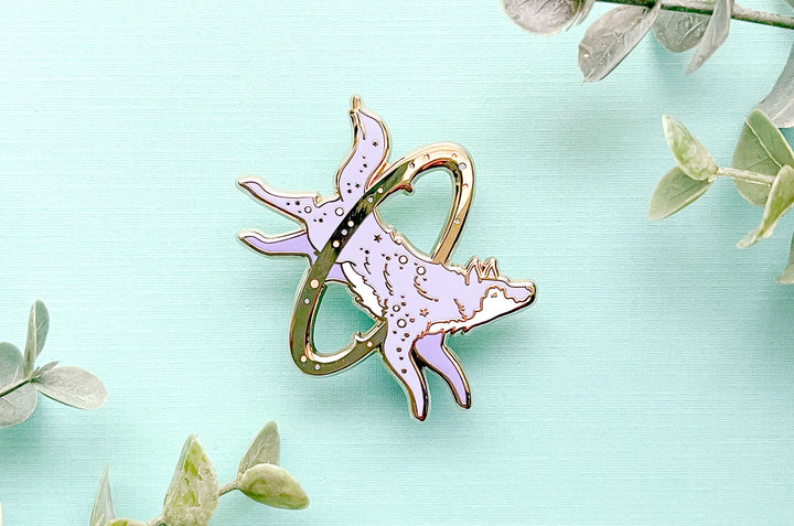 Cosmic Wolf Enamel Pin