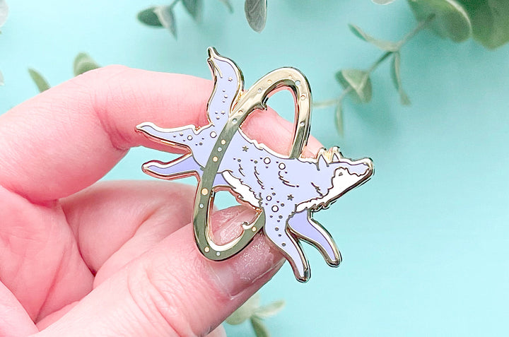 Cosmic Wolf Enamel Pin