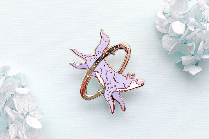 Cosmic Wolf Enamel Pin