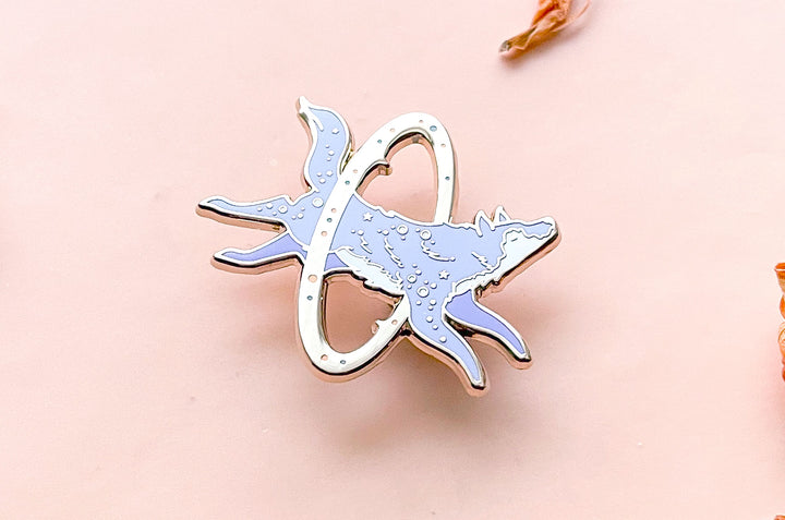 Cosmic Wolf Enamel Pin