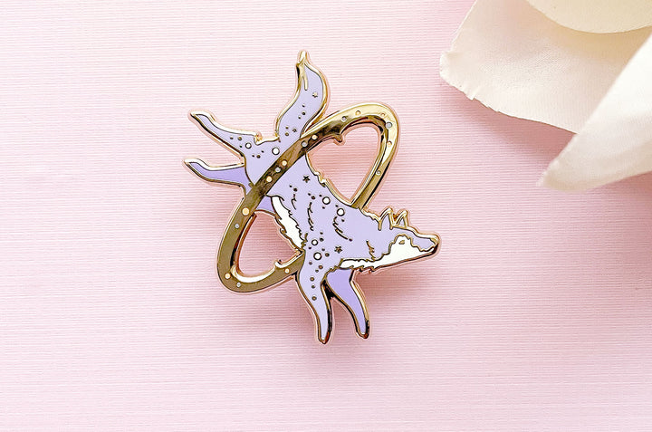 Cosmic Wolf Enamel Pin