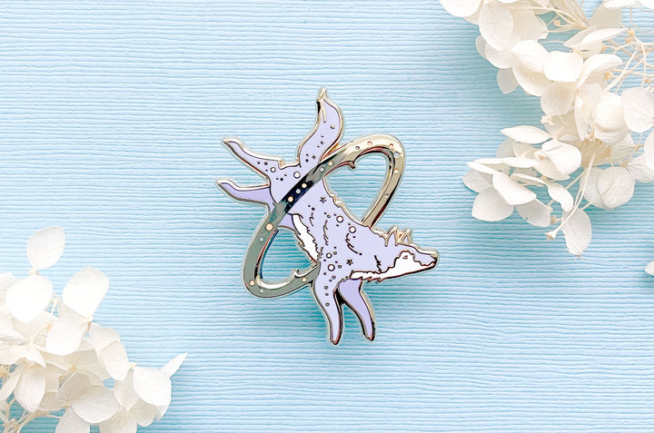 Cosmic Wolf Enamel Pin