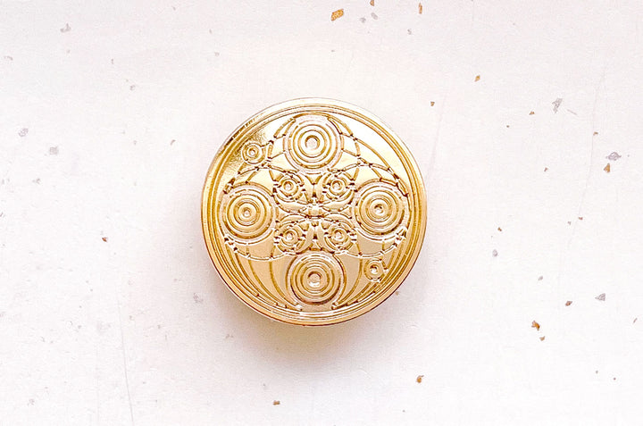 Crop Circles Gold Plated Pin