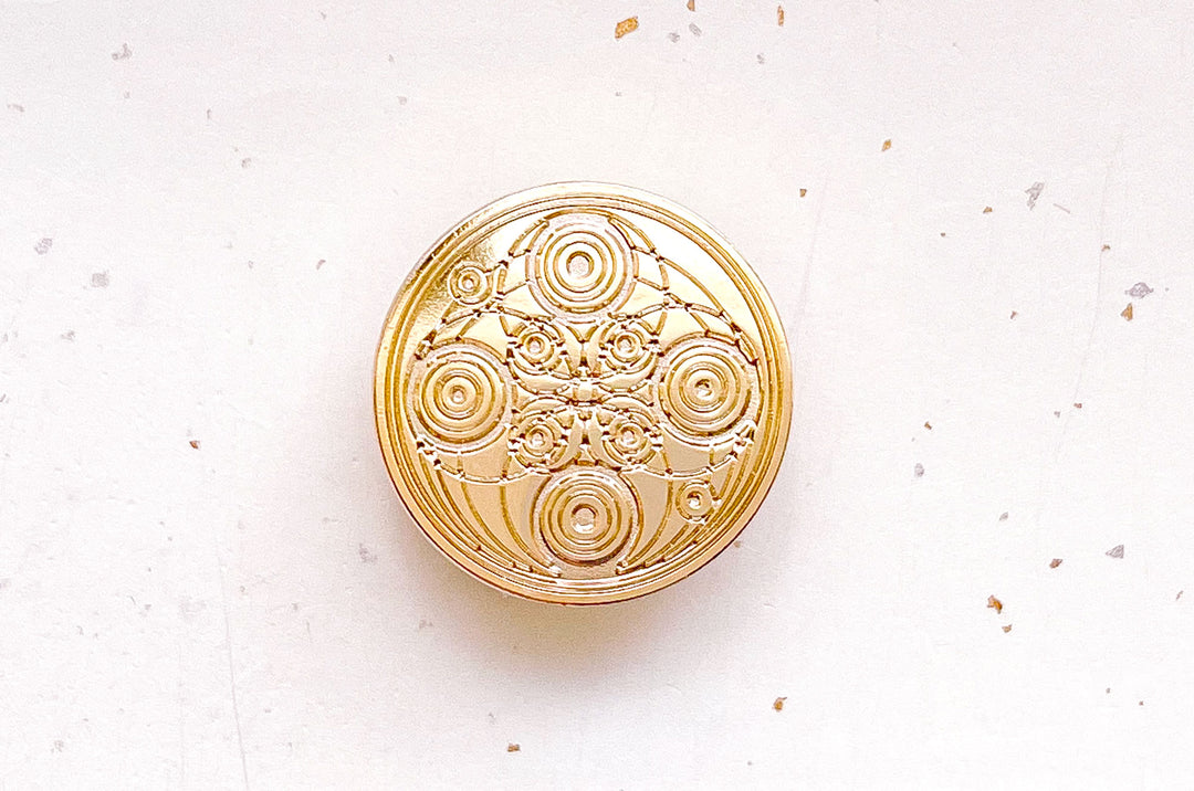 Crop Circles Gold Plated Pin