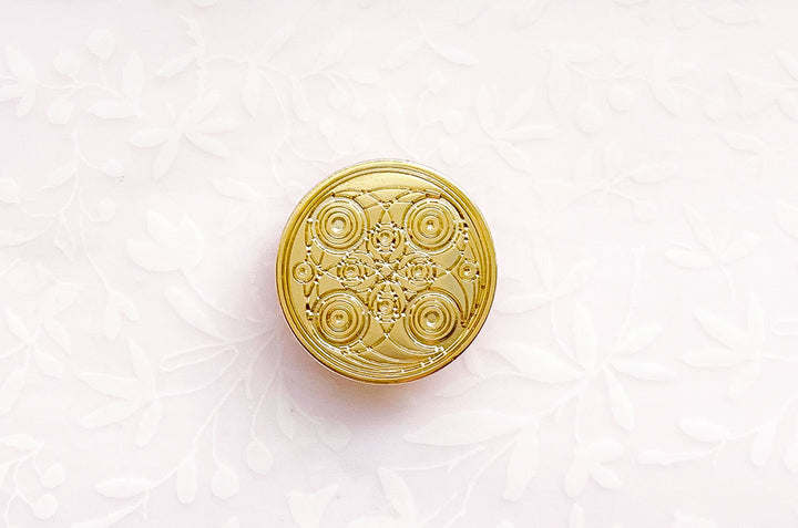 Crop Circles Gold Plated Pin