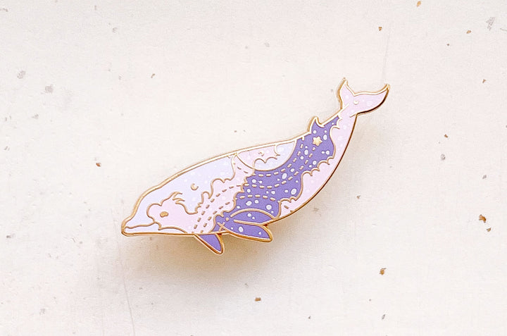 Cuvier's Beaked Whale Troposphere Enamel Pin