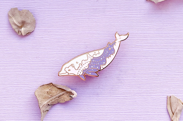 Cuvier's Beaked Whale Troposphere Enamel Pin