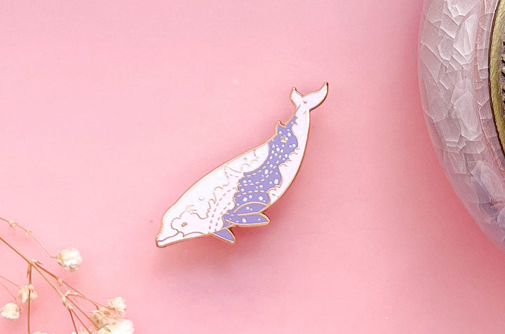 Cuvier's Beaked Whale Troposphere Enamel Pin