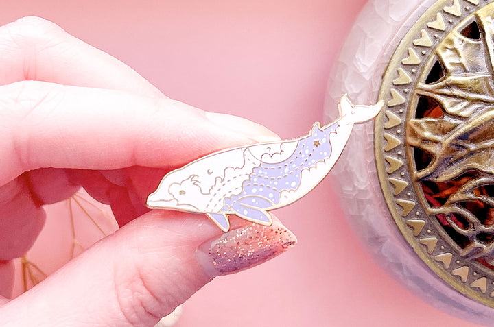 Cuvier's Beaked Whale Troposphere Enamel Pin