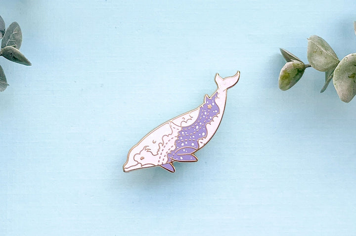 Cuvier's Beaked Whale Troposphere Enamel Pin