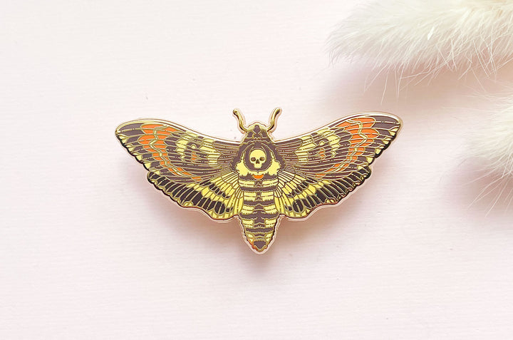 Death's Head Hawkmoth (Acherontia lachesis) Enamel Pin