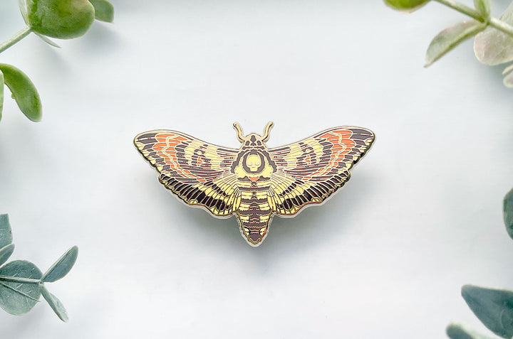 Death's Head Hawkmoth (Acherontia lachesis) Enamel Pin