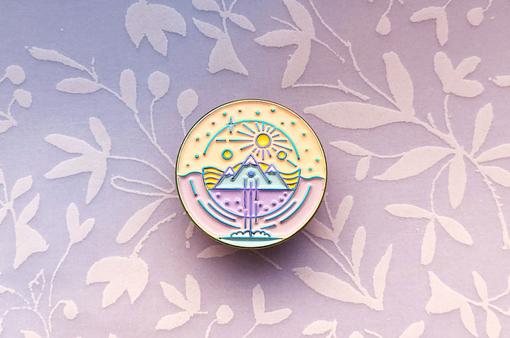 Different Worlds Enamel Pin
