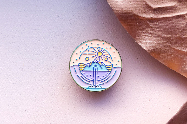 Different Worlds Enamel Pin