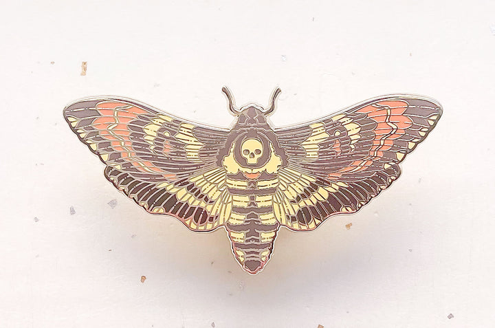 Death's Head Hawkmoth (Acherontia lachesis) Enamel Pin