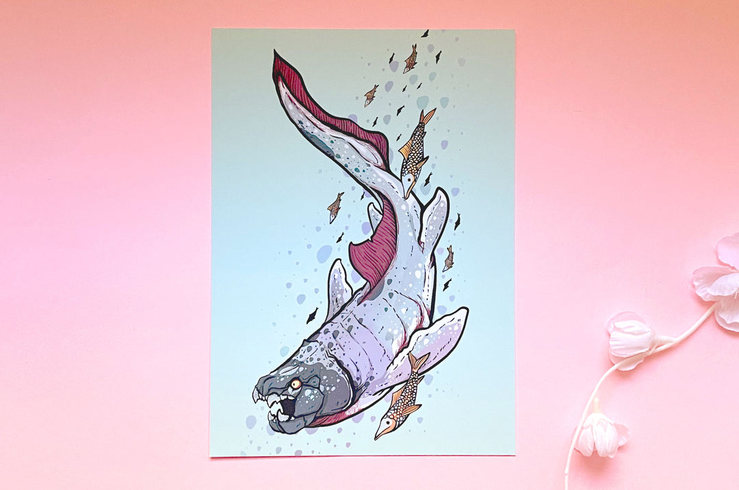Dunkleosteus Armored Fish Art Print