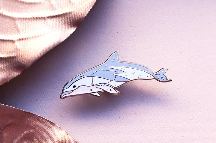 Vela Constellation Dusky Dolphin Pin