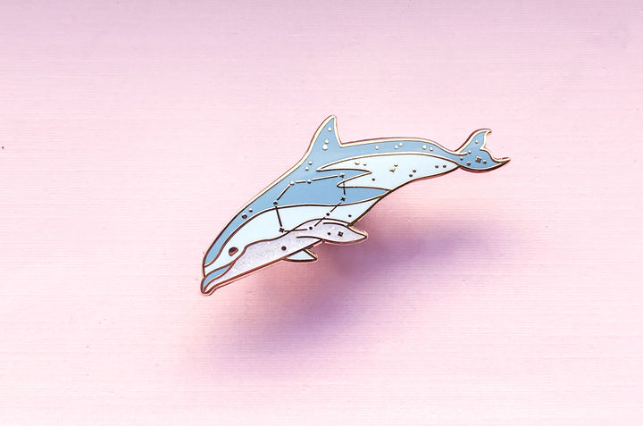 Vela Constellation Dusky Dolphin Pin