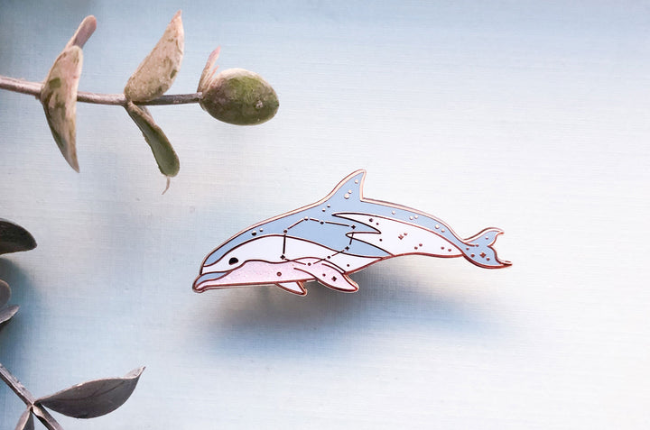 Vela Constellation Dusky Dolphin Pin