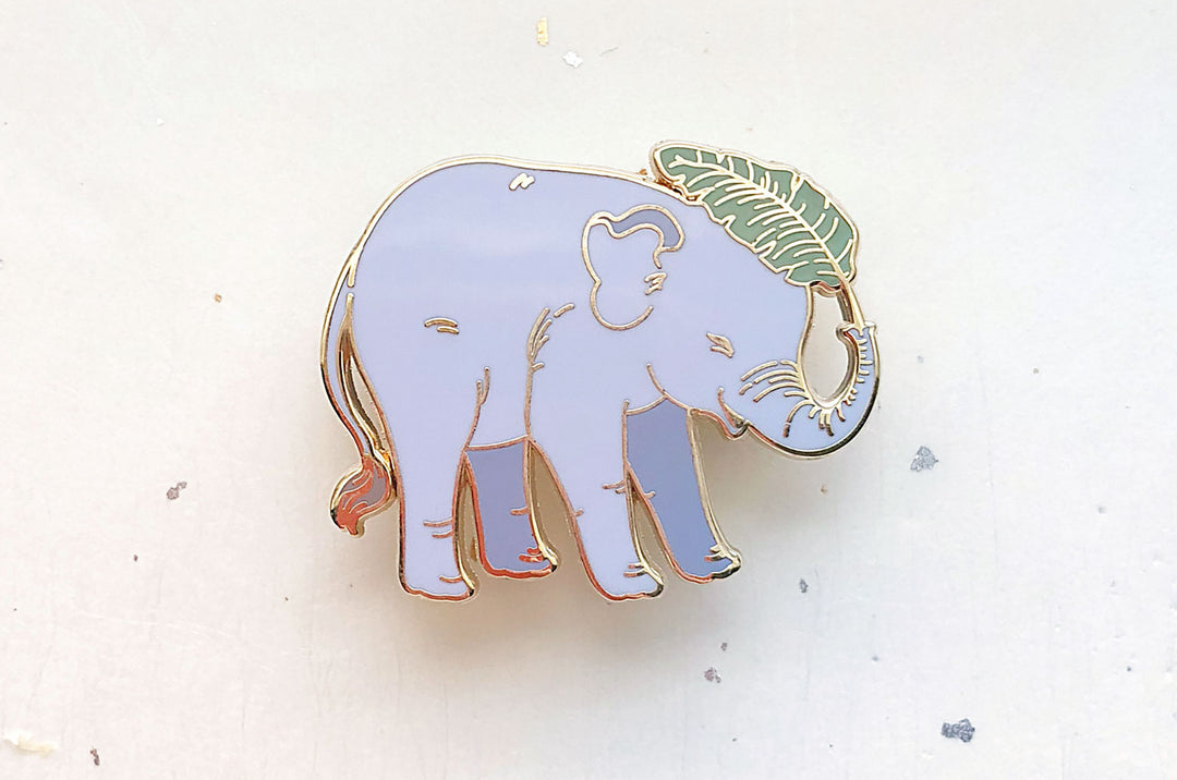 Baby Asian Elephant Enamel Pin