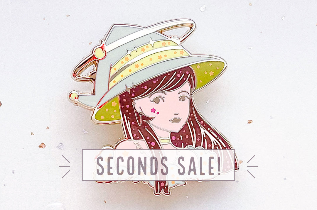 May Witch Emerald Enamel Pin (Seconds)
