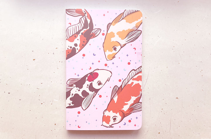 Starry Koi Dotted Grid Notebook