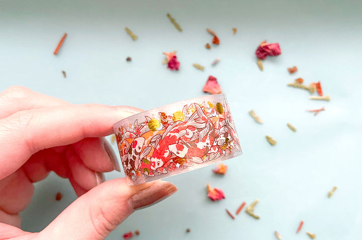 Fancy Koi Gold Foil Clear PET Tape