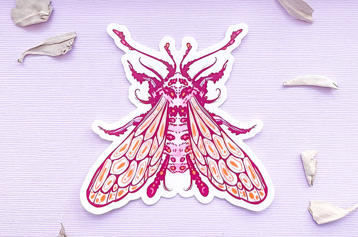 Fantasy Bee Clear Vinyl Sticker