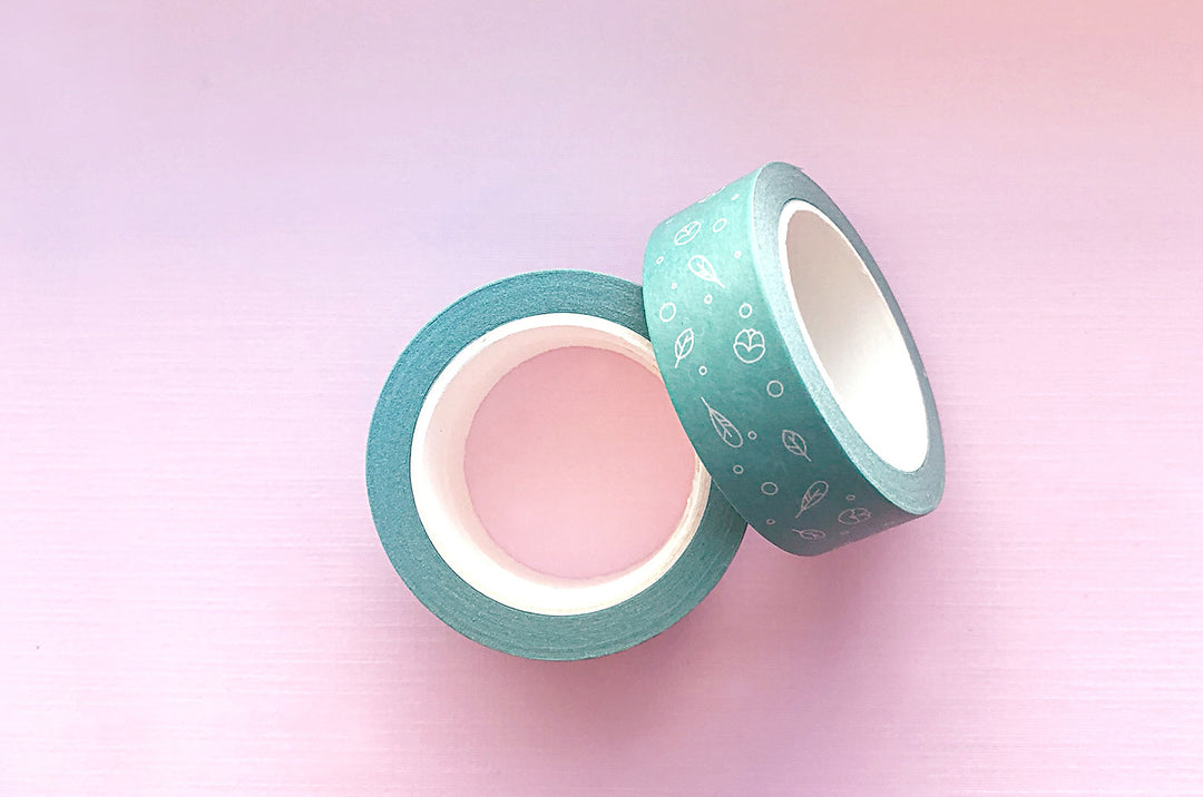Flower and Feathers Washi Tape