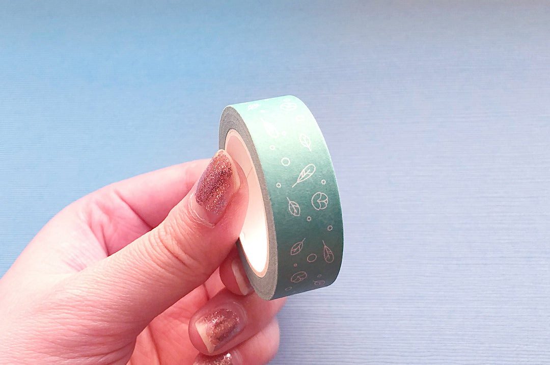 Flower and Feathers Washi Tape