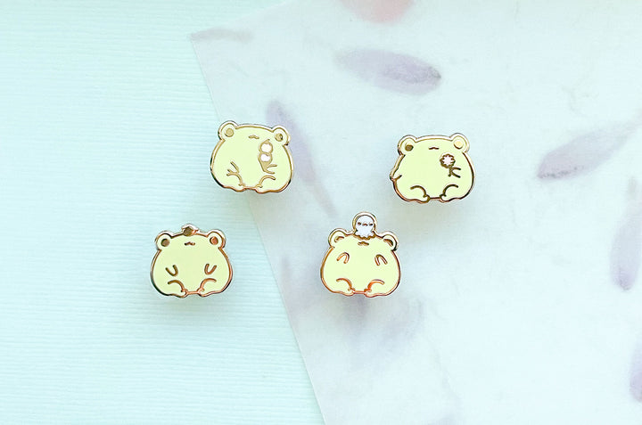 Mini Frogs Board Filler Enamel Pin Set
