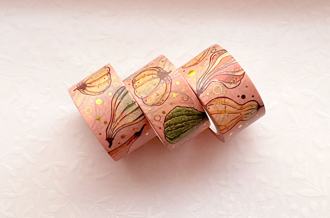 Oh My Gourd Gold Foil Washi Tape