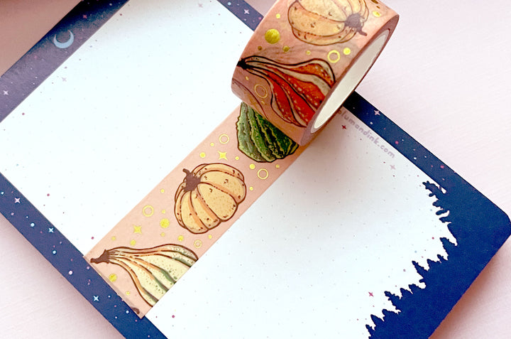 Oh My Gourd Gold Foil Washi Tape