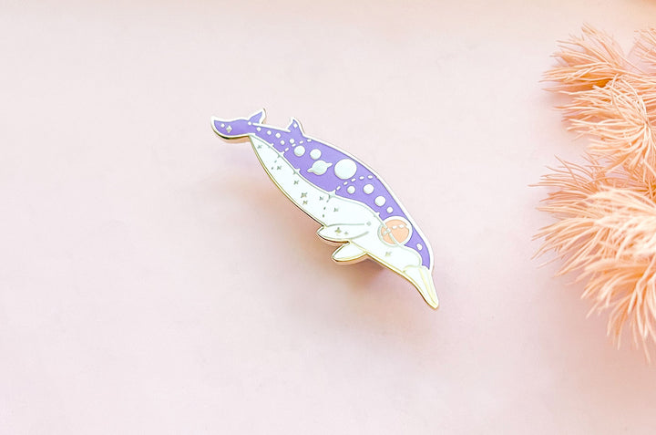 Gray's Beaked Whale (Solar System) Enamel Pin
