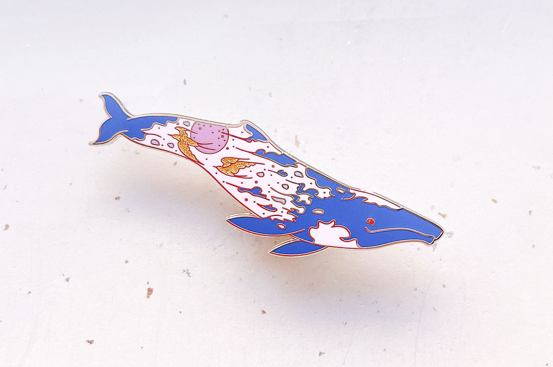 Sunrise Gray Whale (The Radiant Sky) Pin