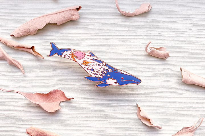 Sunrise Gray Whale (The Radiant Sky) Pin