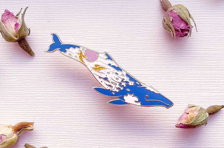 Sunrise Gray Whale (The Radiant Sky) Pin