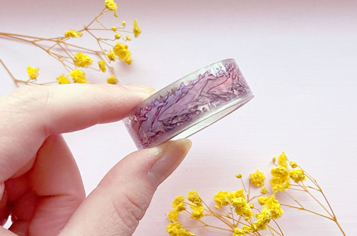 Humpback Whale Pod Silver Foil Clear PET Tape