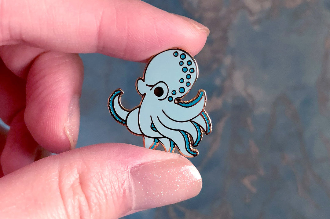 Chibi Octopus Pin 