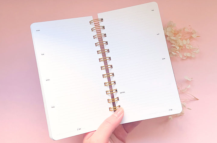 Insects and Florals Week on Two Pages Planner