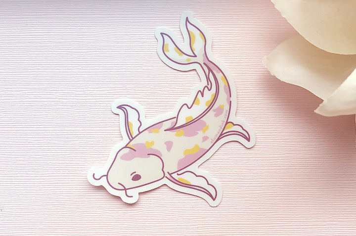 Pastel Koi Fish Vinyl Sticker