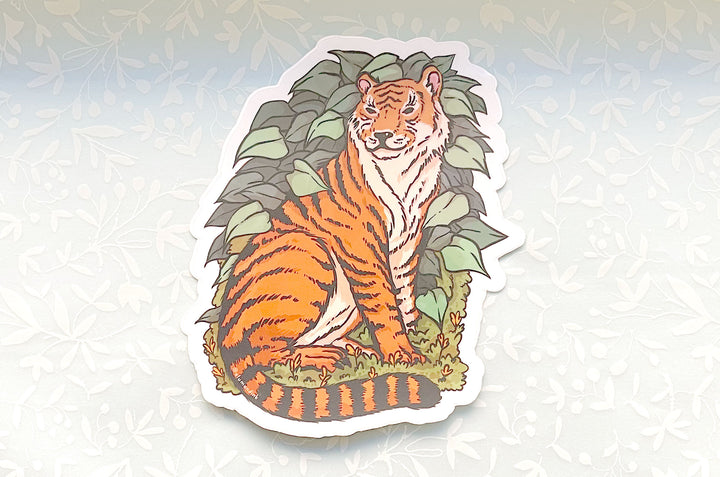 Amur Tiger Clear Vinyl Sticker