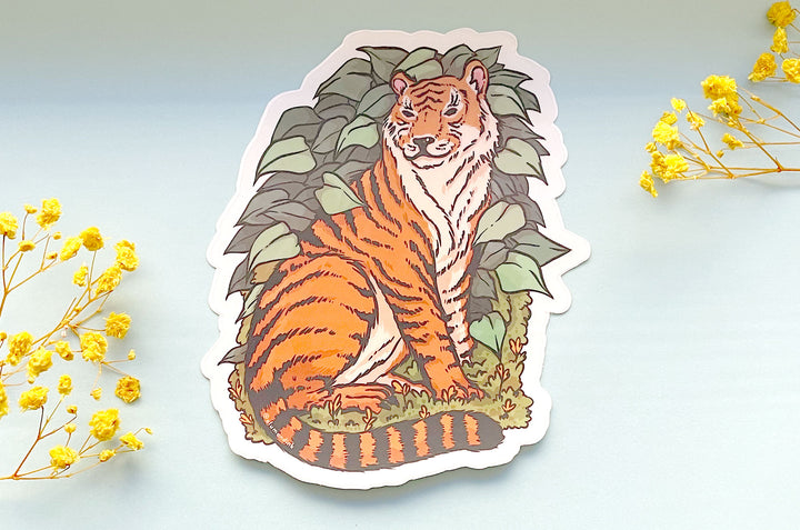 Amur Tiger Clear Vinyl Sticker