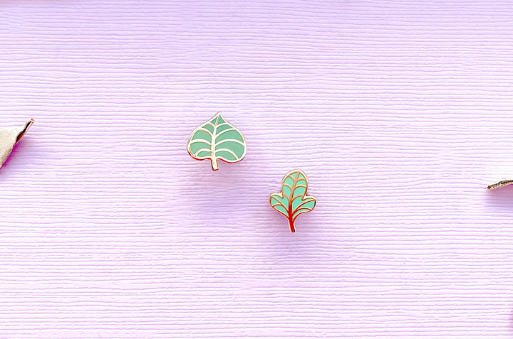 Mini Leaves Part Two Board Filler Enamel Pin Set