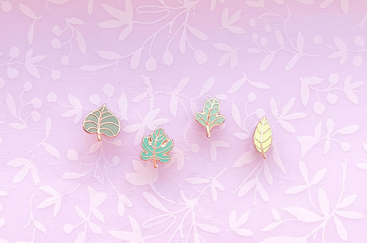 Mini Leaves Part Two Board Filler Enamel Pin Set
