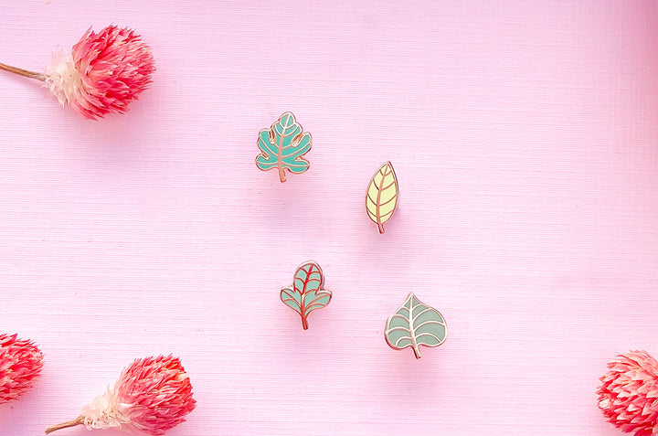 Mini Leaves Part Two Board Filler Enamel Pin Set