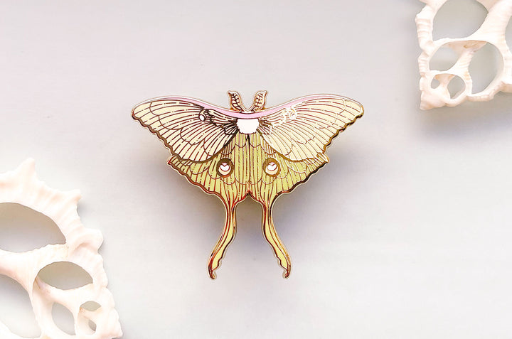Luna Moth (Actias luna) Enamel Pin