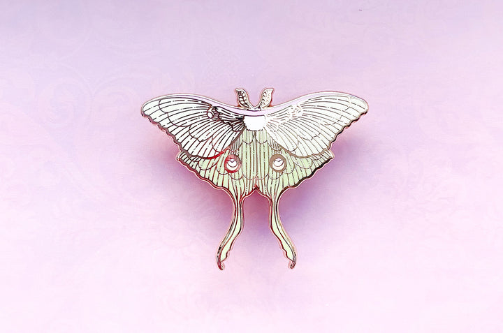 Luna Moth (Actias luna) Enamel Pin