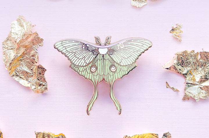 Luna Moth (Actias luna) Enamel Pin